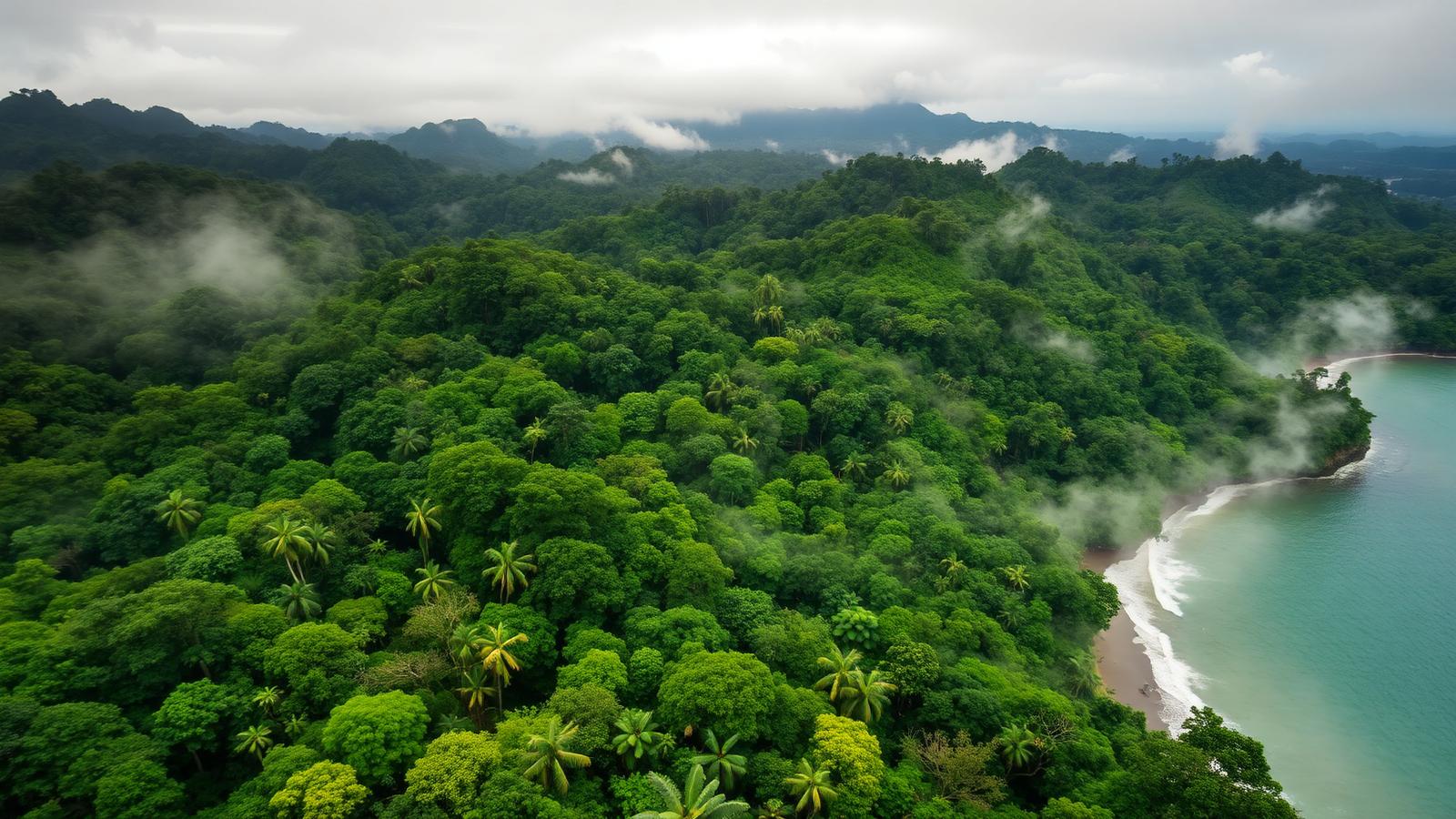 Paysage de la forêt équatoriale gabonaise